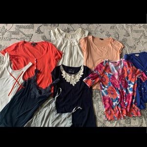 Spring/Summer Lot - 8 shirts/tanks/cardigans